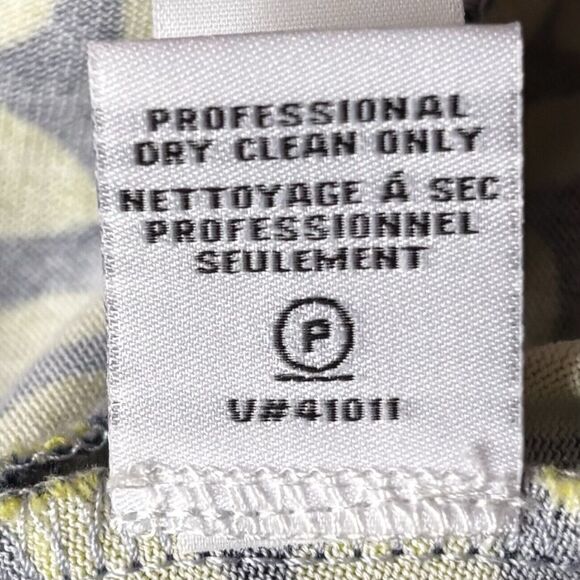 Diane Von Furstenberg Blue Yellow Floral Romper Women's Size 4 US Cotton Silk - Picture 12 of 12